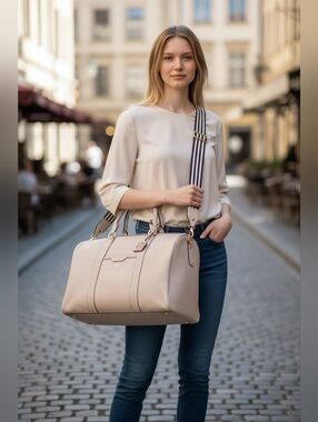 Henri Bendel West 57th Saffiano Leather Weekender